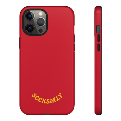 SOLID Calm Cherry Tough Case for Apple