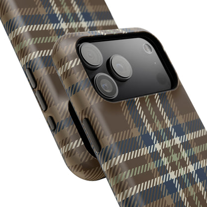 Earth and Sky Plaid Phone Case for Apple