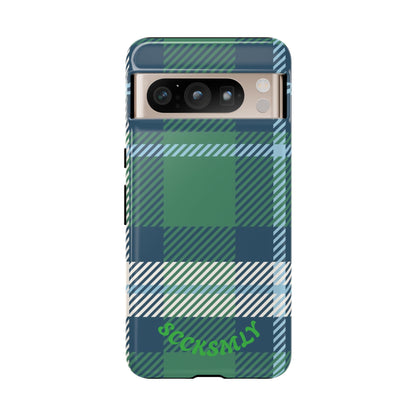 Earth and Sky Plaid Tough Phone Case for Google Pixel