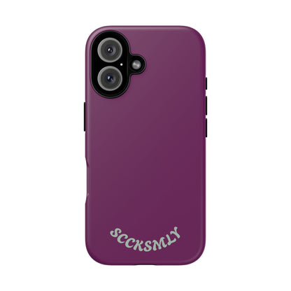 SOLID Amethyst Matte Tough Phone Case for Apple