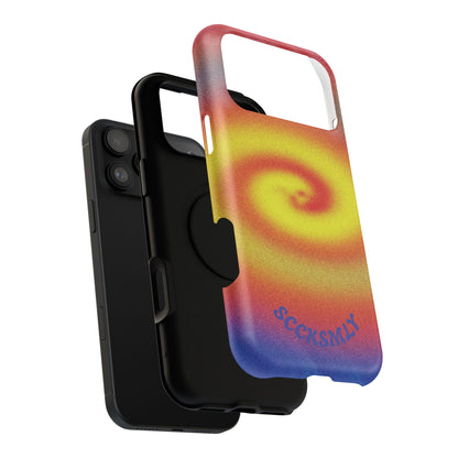 Toxic Spiral Tough Phone Case for Apple