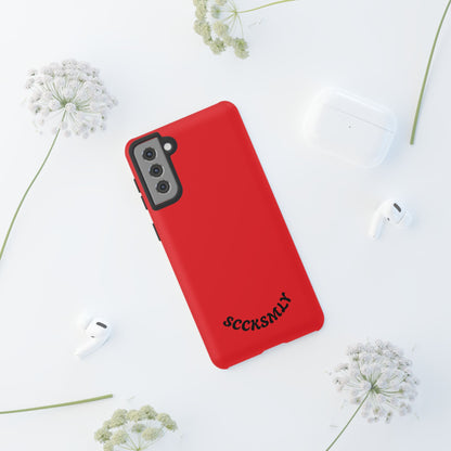 SOLID Screaming Red Tough Case for Samsung