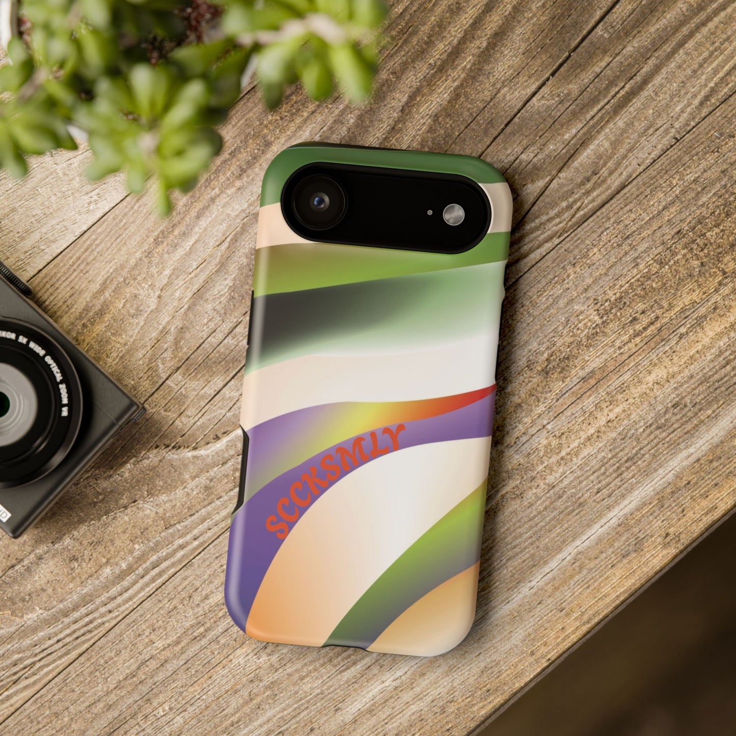 Green Waves Phone Case for Apple