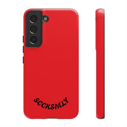 SOLID Screaming Red Tough Case for Samsung