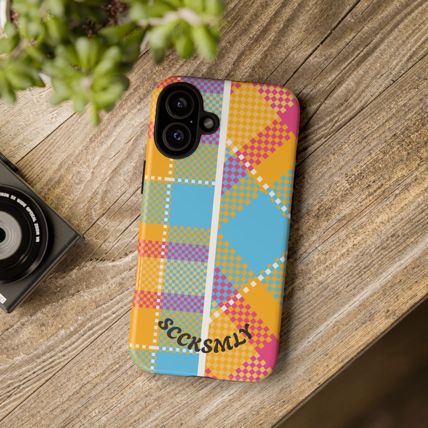 Pattern Punch Phone Case for Apple