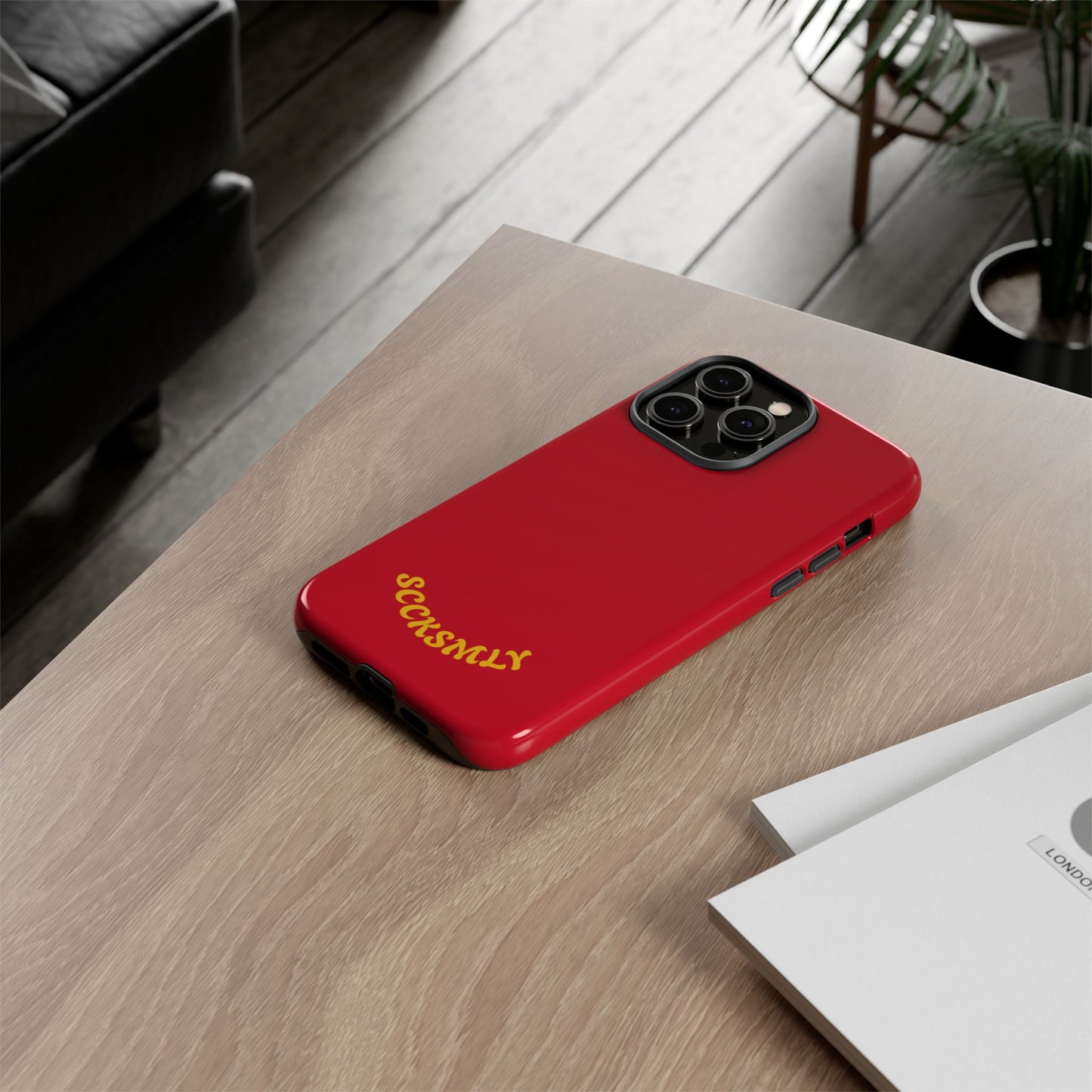 SOLID Calm Cherry Tough Case for Apple
