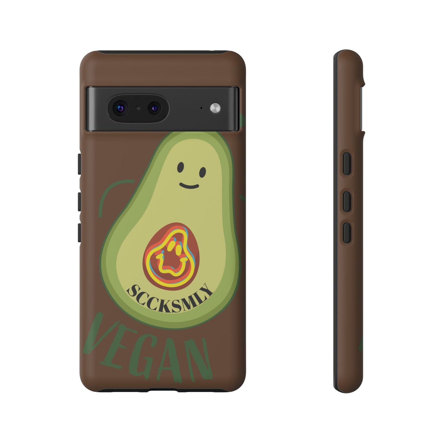 Playful Vegan Avocado Phone Case for Google Pixel