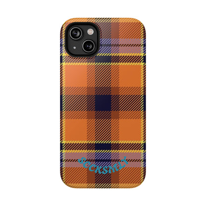 Orange Sickle Plaid  Phone Case for Apple
