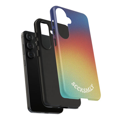 Faded Sunset Aura Tough Phone Case for Samsung