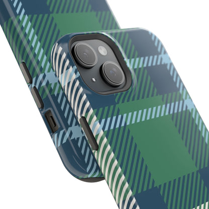 Earth and Sky Plaid Phone Case for Apple