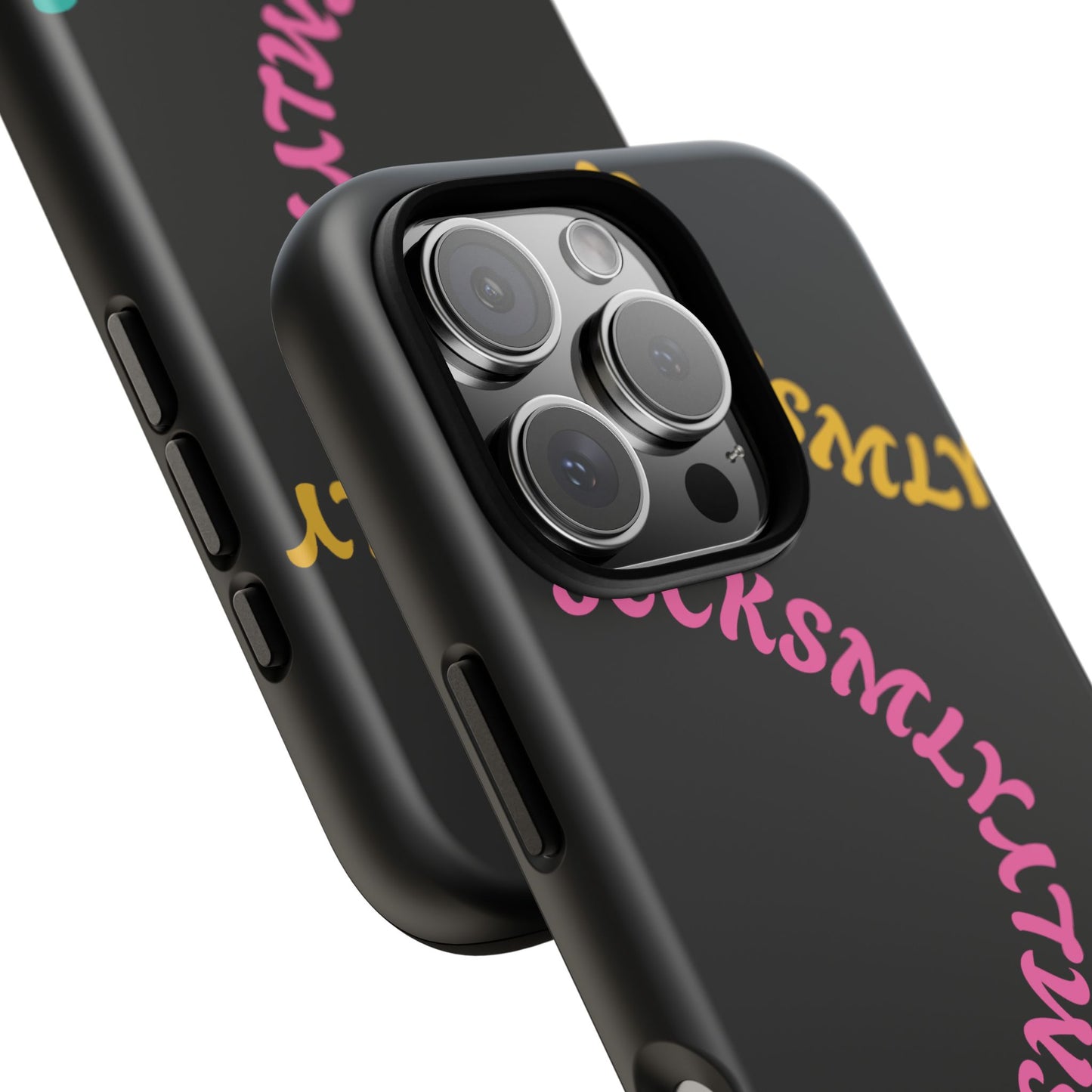 Y2K Wavy Script Tough Case for Apple- Black