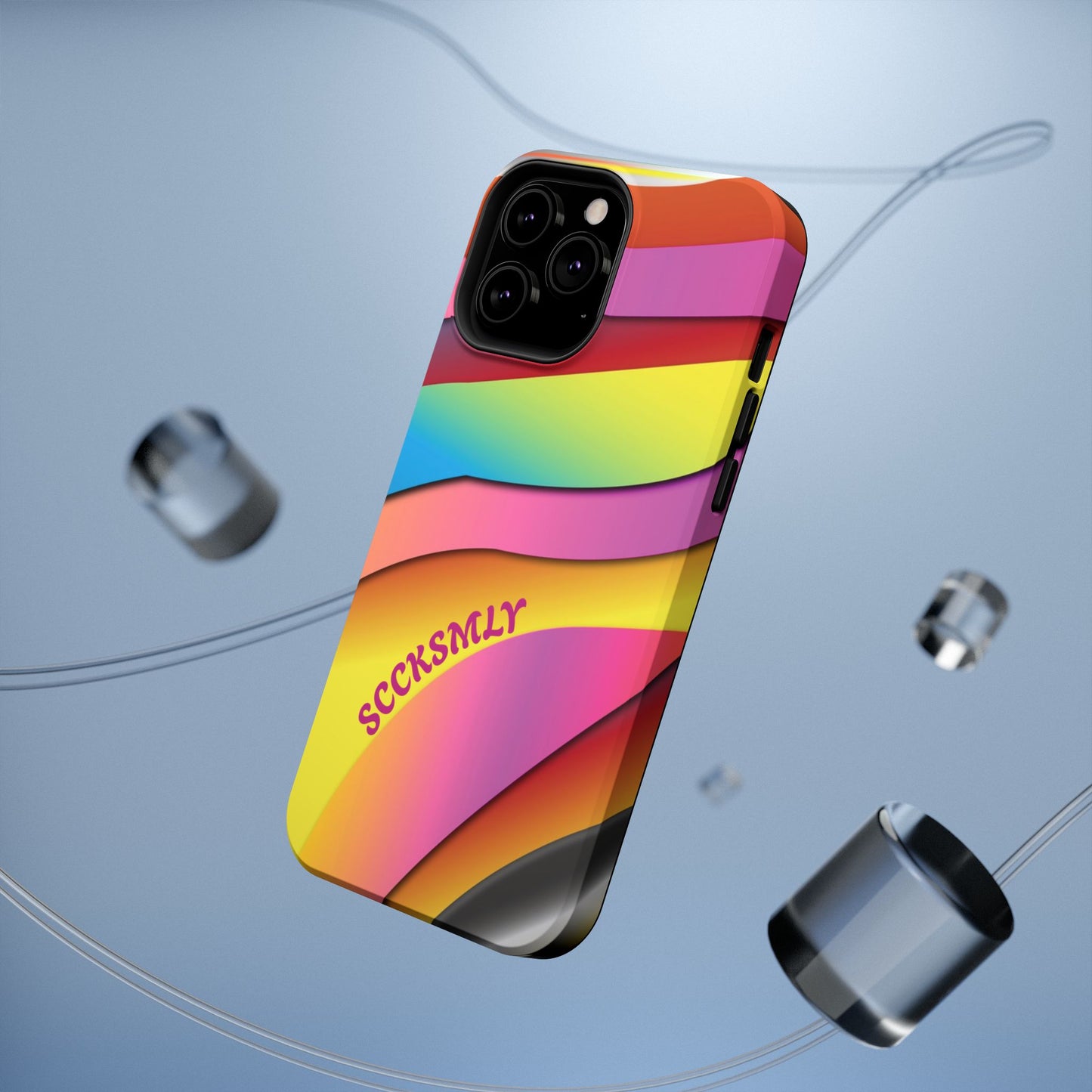 Modern Retro Rainbow Phone Case for "IOS or Apple"