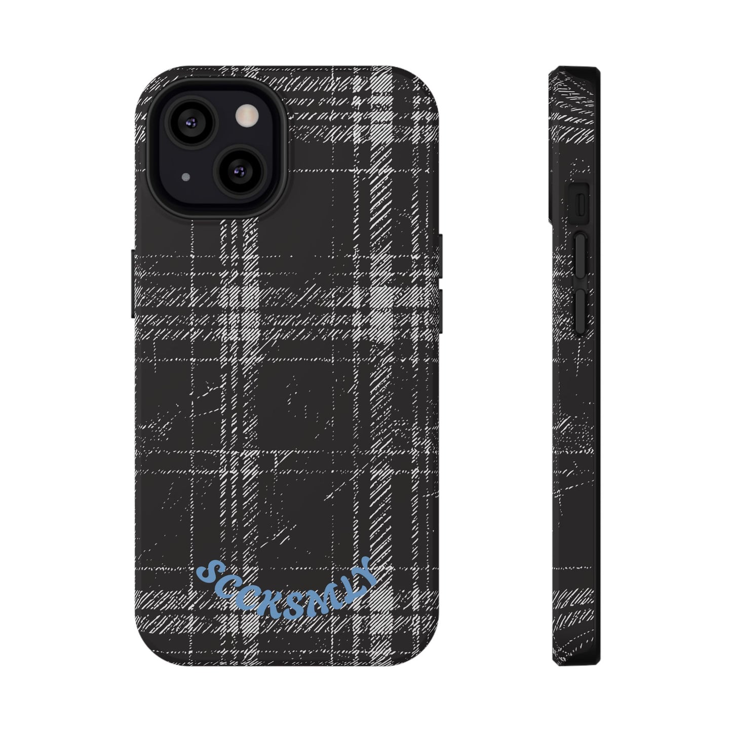 Smoky Grungy Plaid Phone Case for Apple