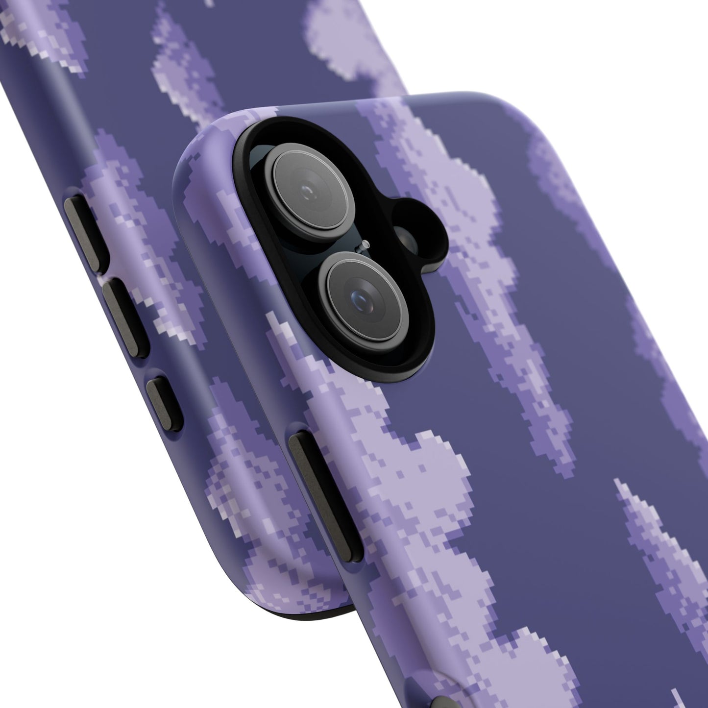 Lilac Pixel Cloud Tough Phone Case for Apple