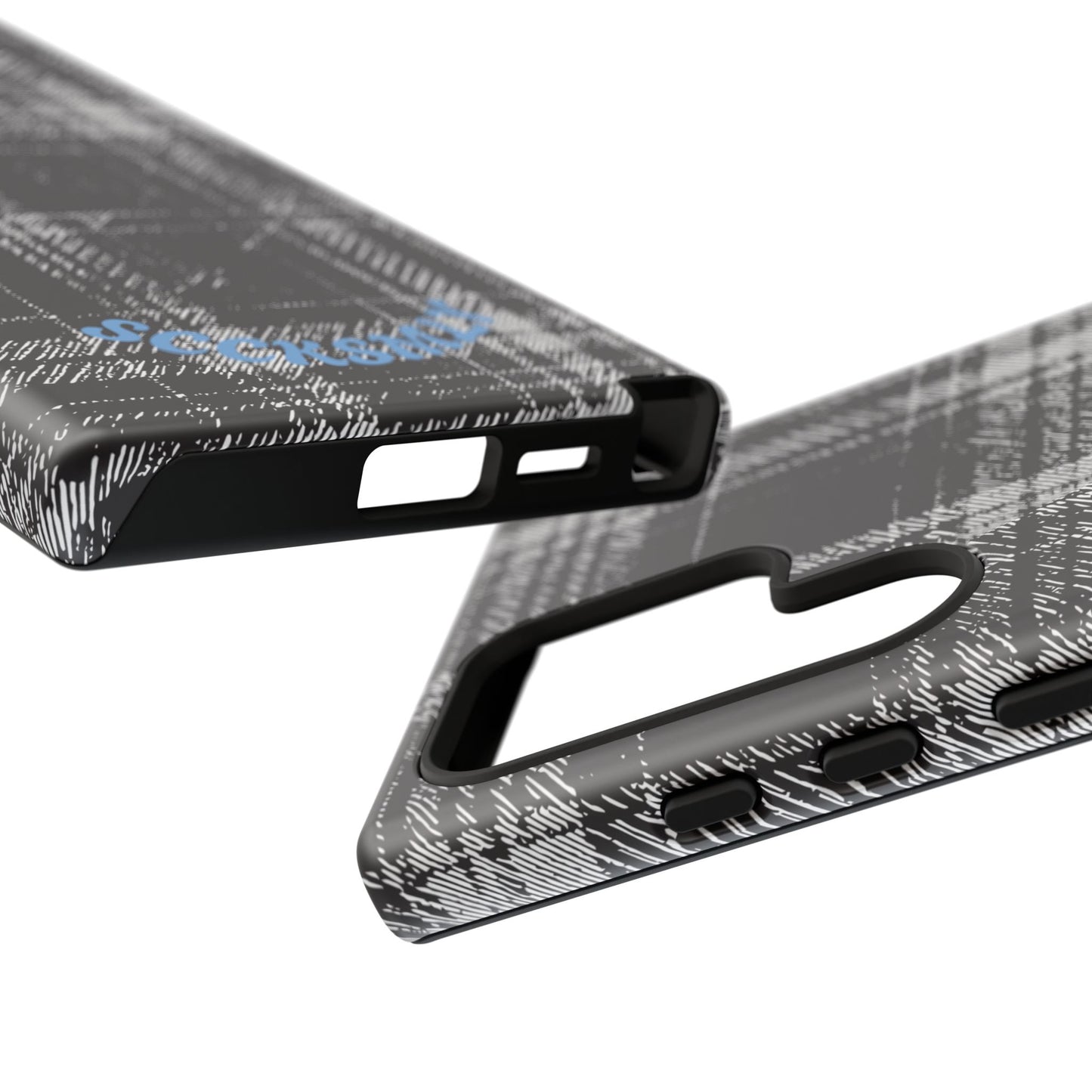 Smoky Grungy Plaid Phone Case for Samsung