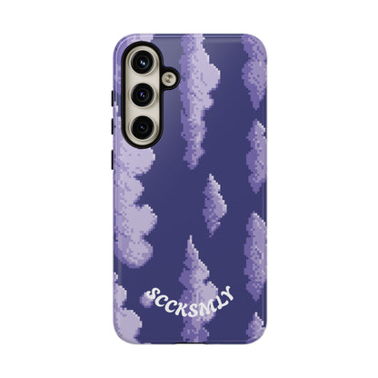 Lilac Pixel Cloud Tough Phone Case for Samsung
