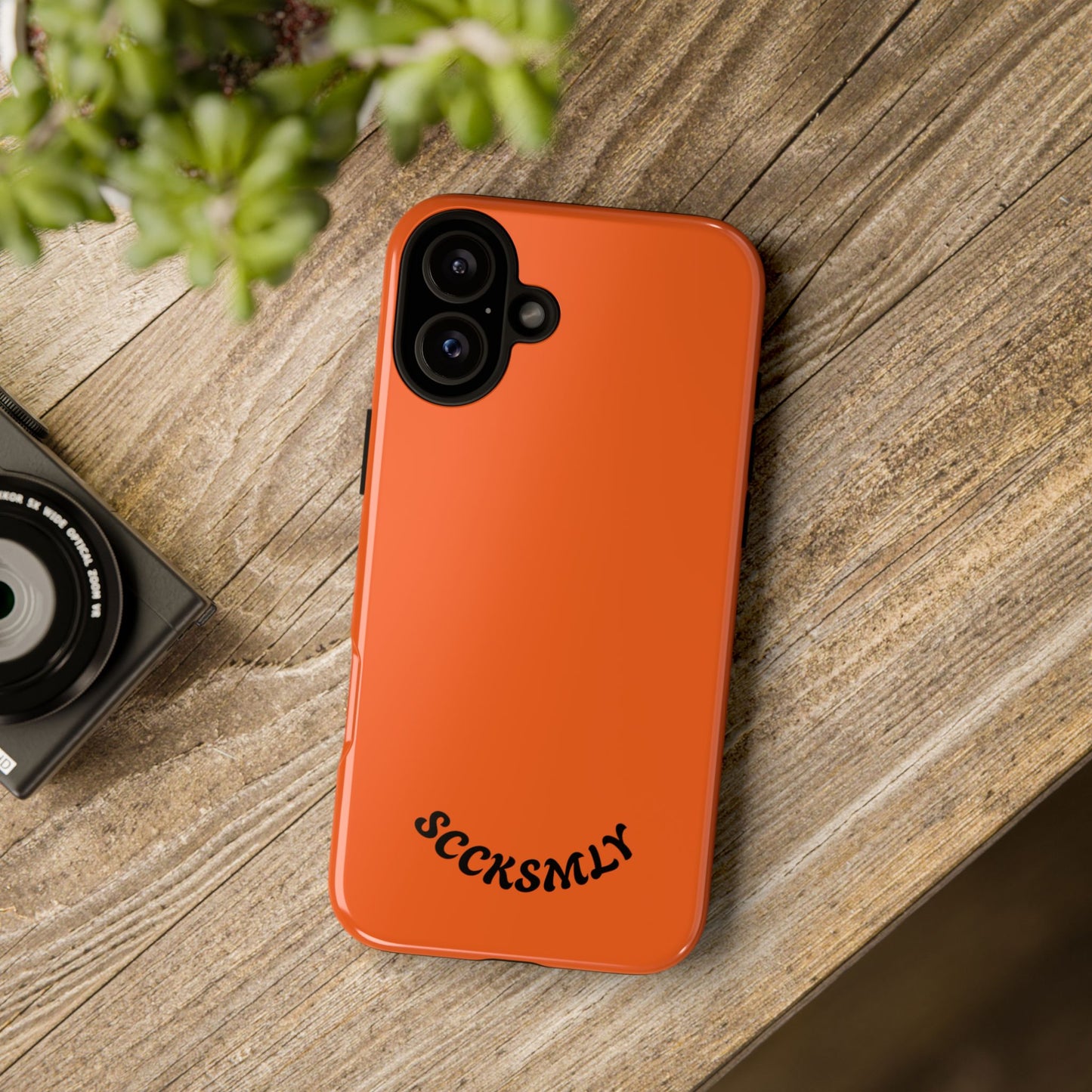 SOLID Tangerine Tough Case for Apple
