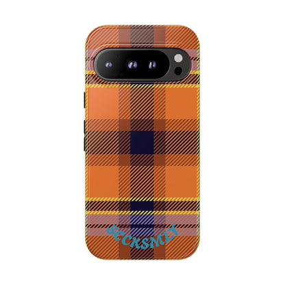 Orange Sickle Plaid Phone Case for Google Pixel