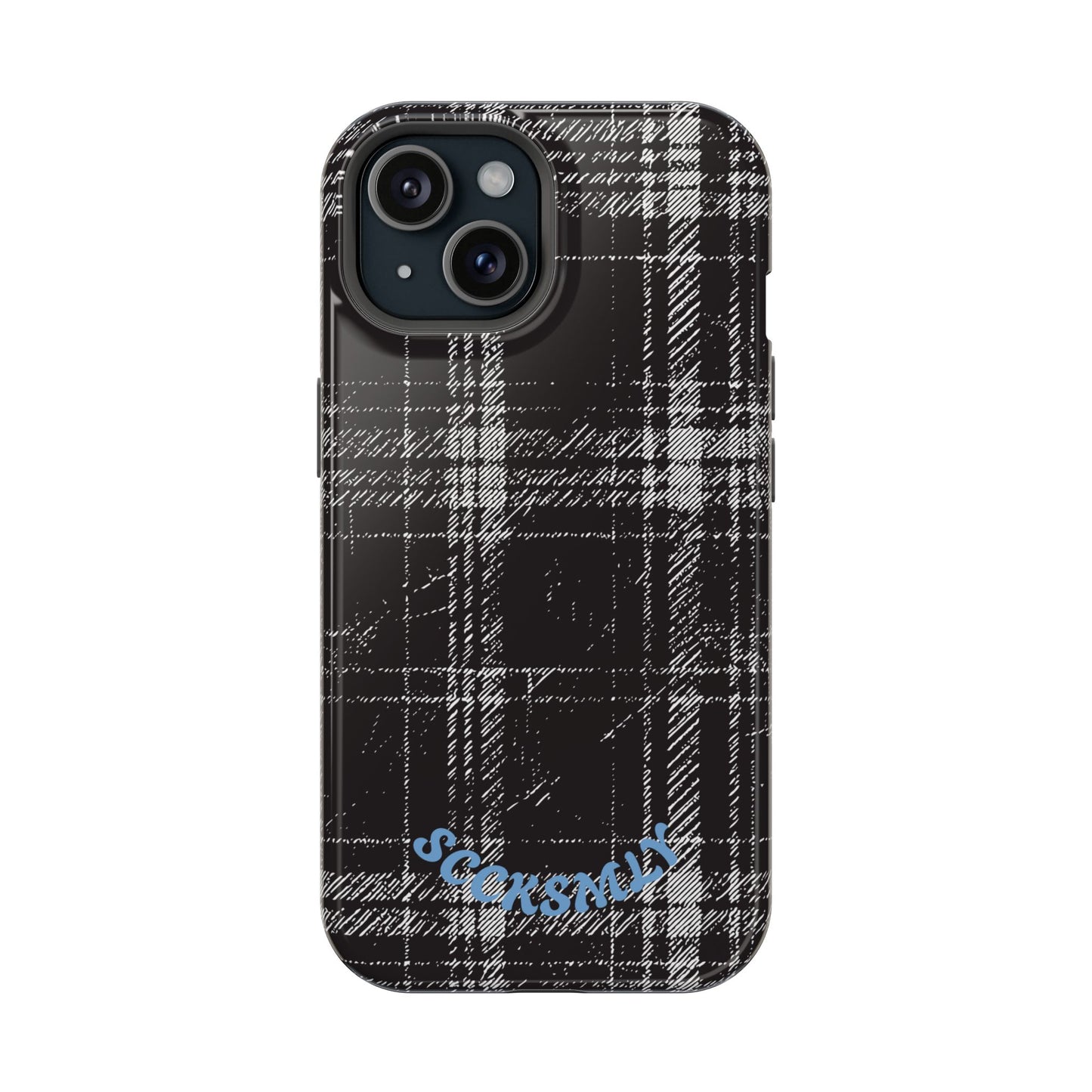 Smoky Grungy Plaid Phone Case for Apple