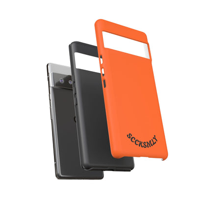SOLID Tangerine Tough Case for Google Pixel