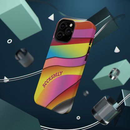 Modern Retro Rainbow Phone Case for Apple
