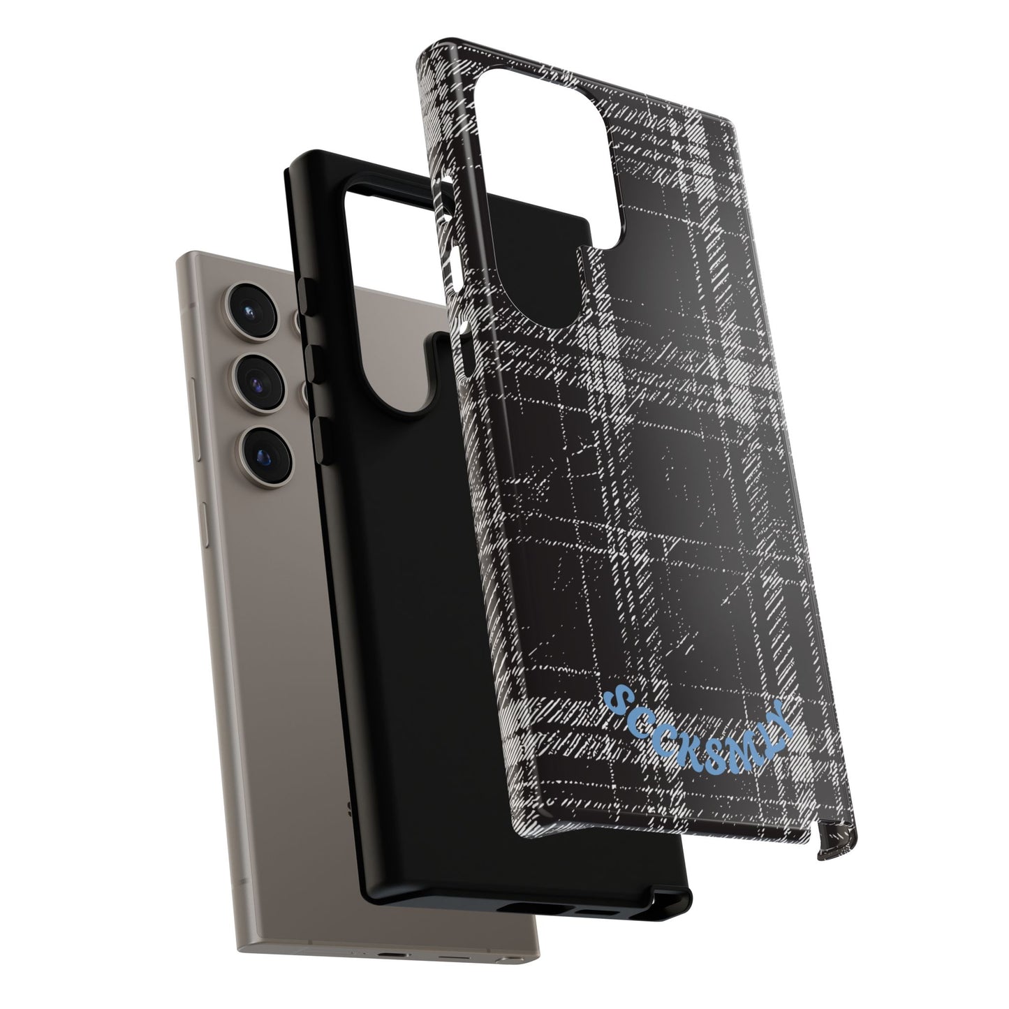Smoky Grungy Plaid Phone Case for Samsung