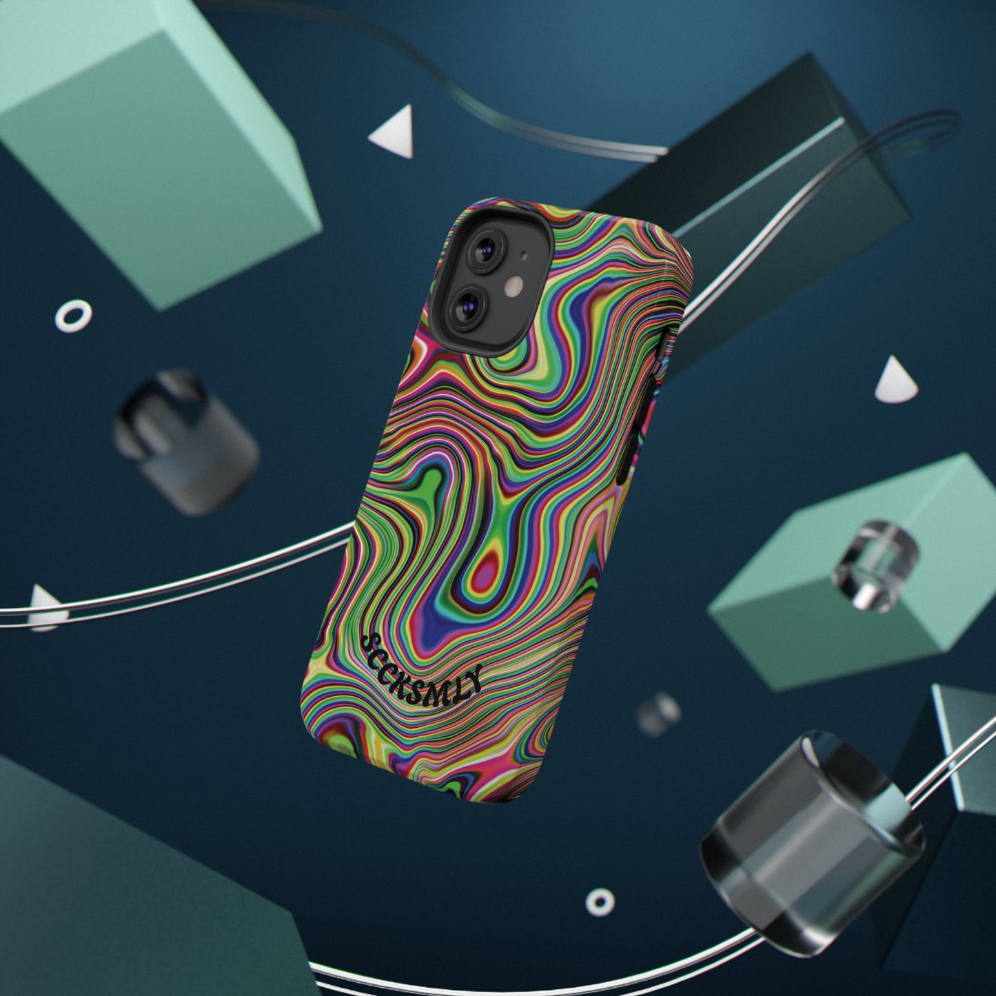 Acid Swirl Phone Case for Apple