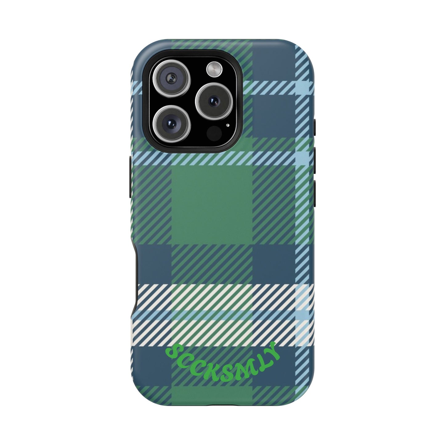Earth and Sky Plaid Phone Case for Apple