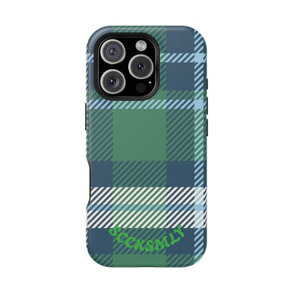 Earth and Sky Plaid Phone Case for Apple