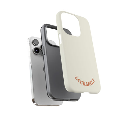 Toasted Eggshell Tough Phone Case for Apple