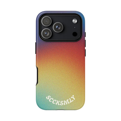 Faded Sunset Aura Tough Phone Case for Apple