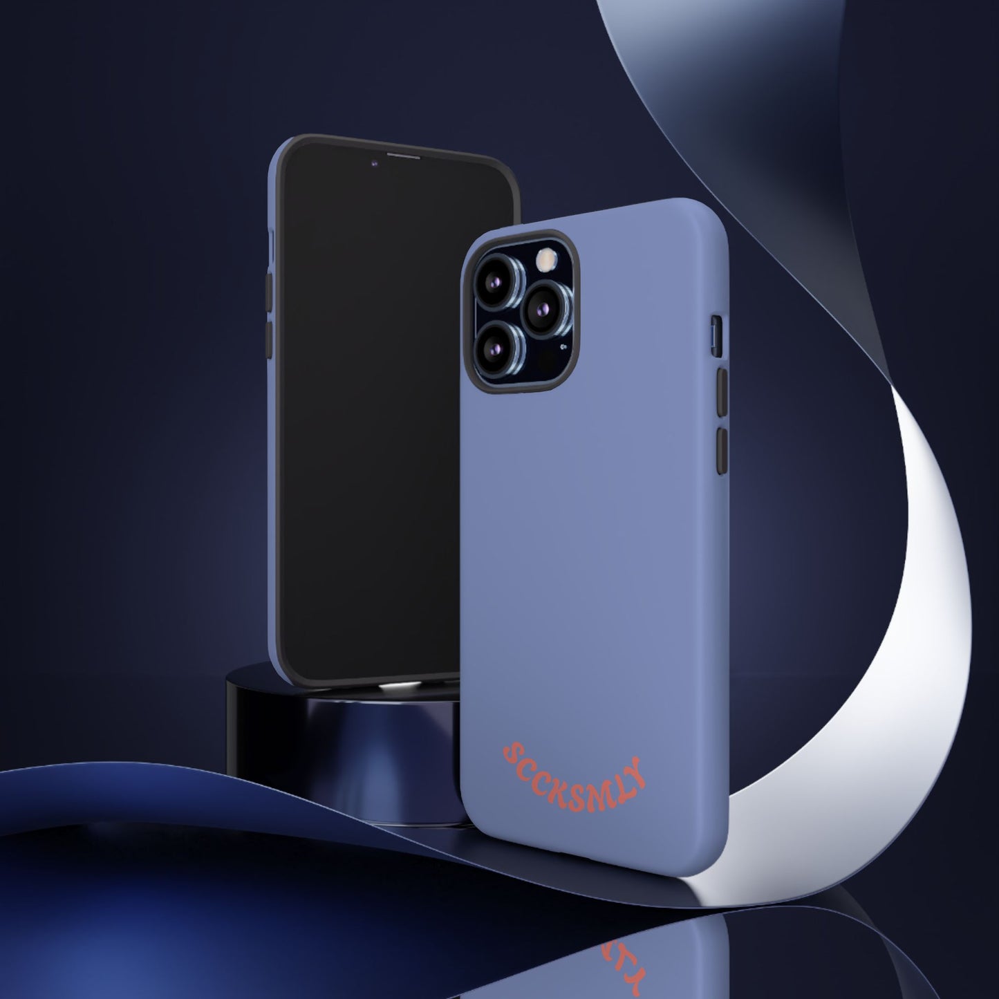 Periwinkle Blue Tough Phone Case for Apple