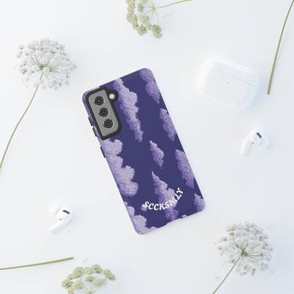Lilac Pixel Cloud Tough Phone Case for Samsung