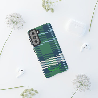 Earth and Sky Plaid Tough Phone Case for Samsung