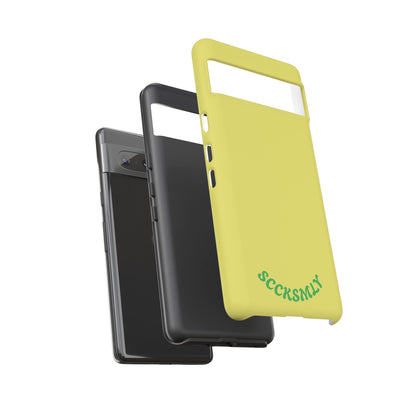 SOLID Lemon Pop Tough Case for Google Pixel
