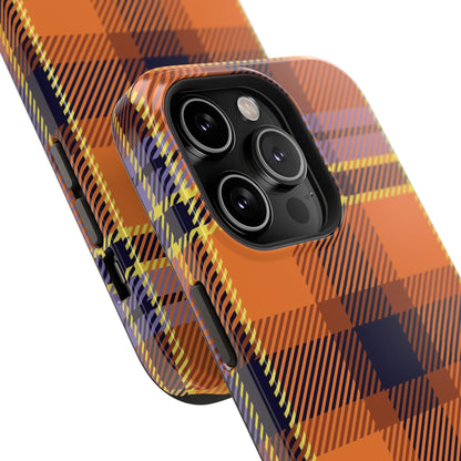 Orange Sickle Plaid  Phone Case for Apple