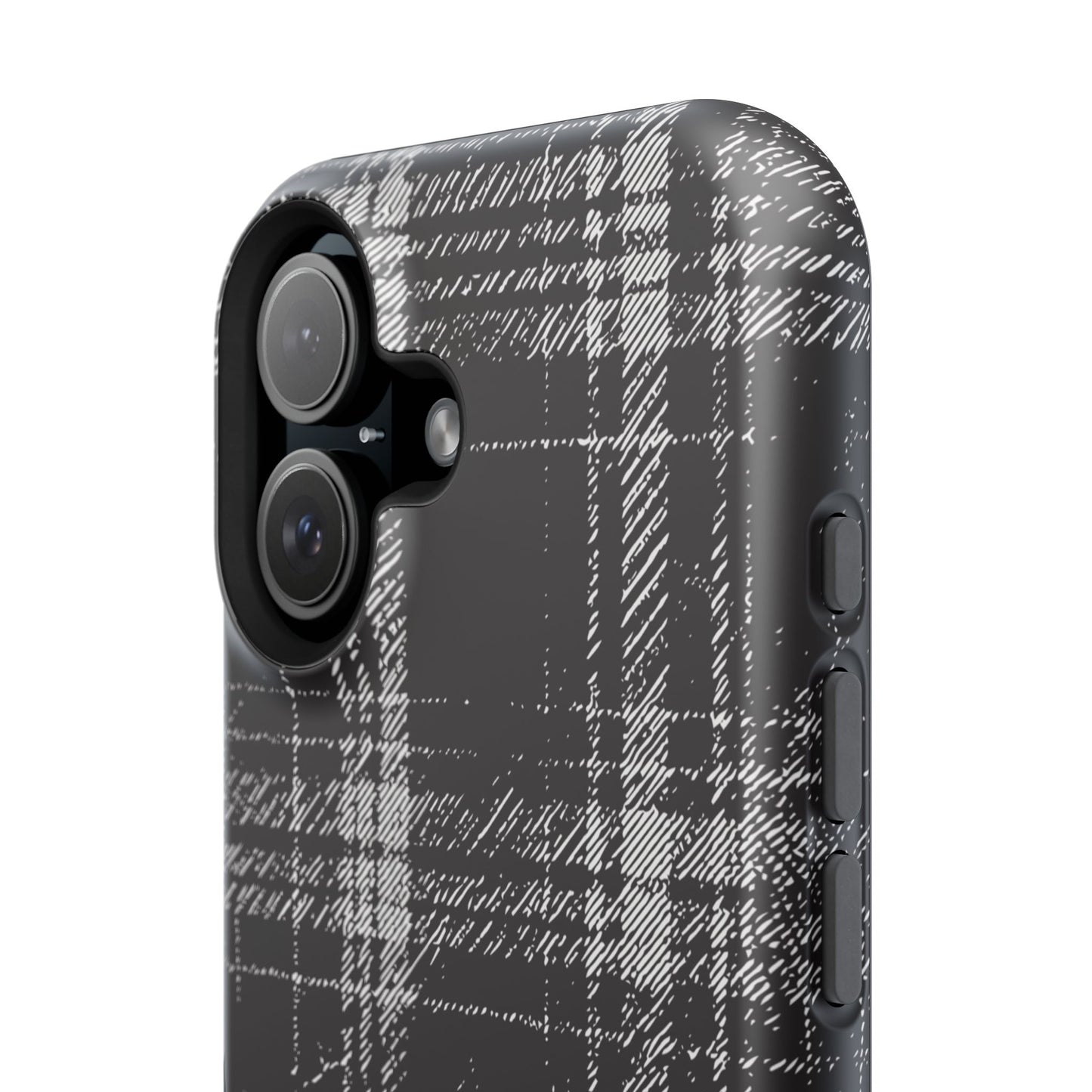 Smoky Grungy Plaid Phone Case for Apple