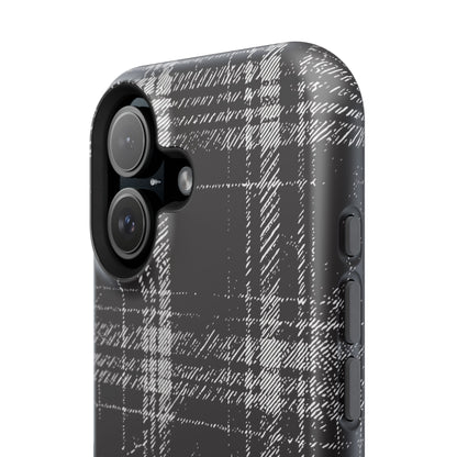 Smoky Grungy Plaid Phone Case for Apple