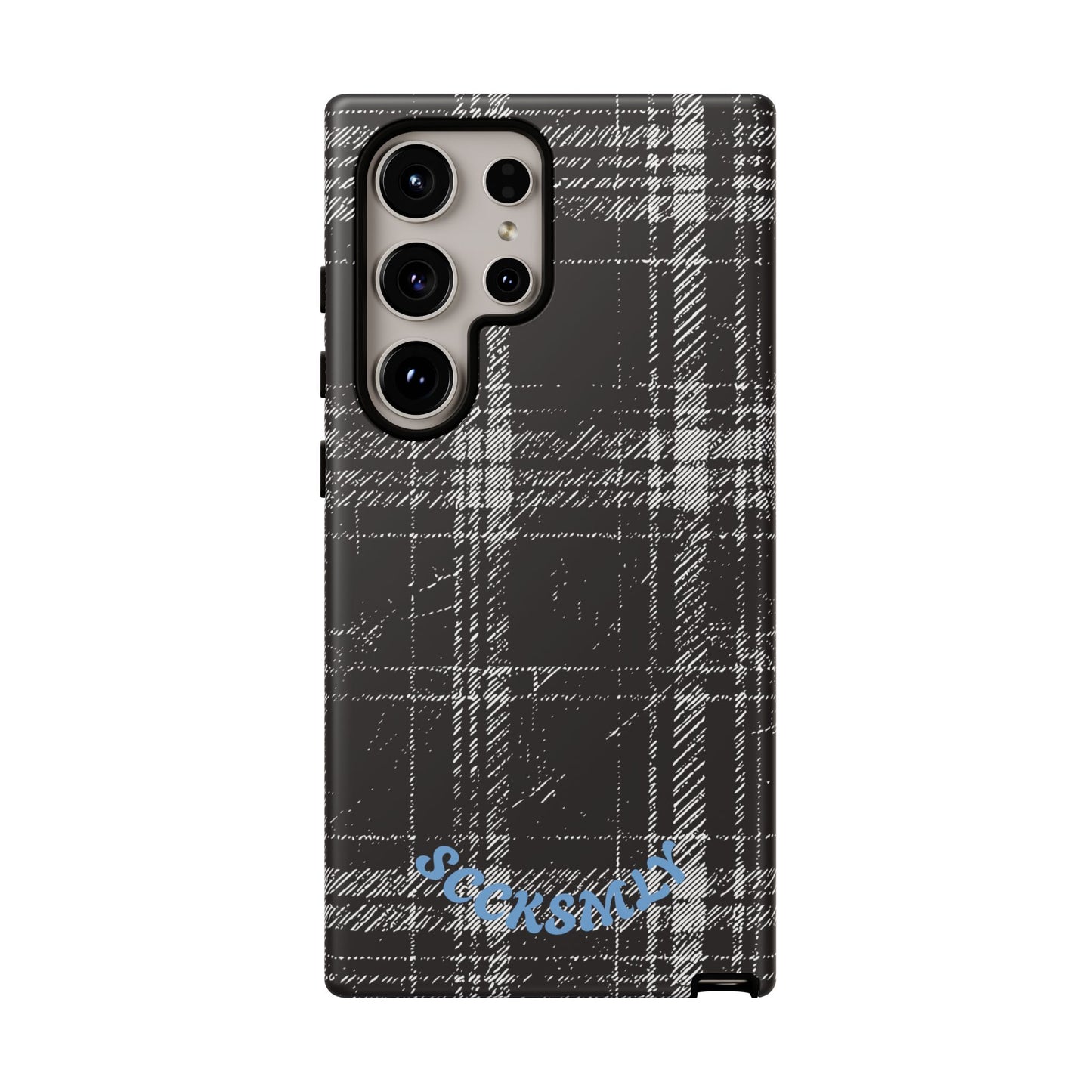 Smoky Grungy Plaid Phone Case for Samsung