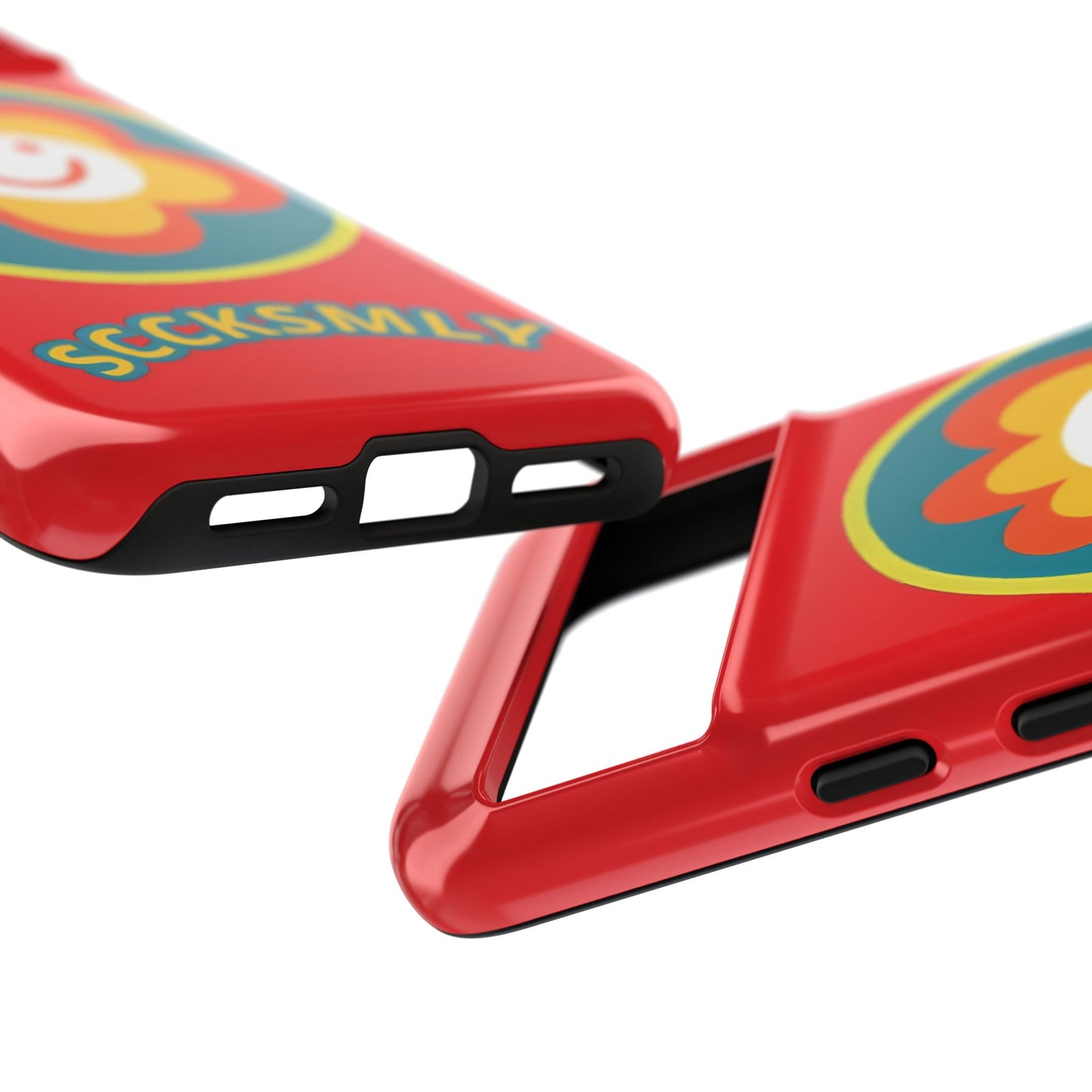 Red "SUNSHINE SMILE" Tough Phone Case for Google Pixel