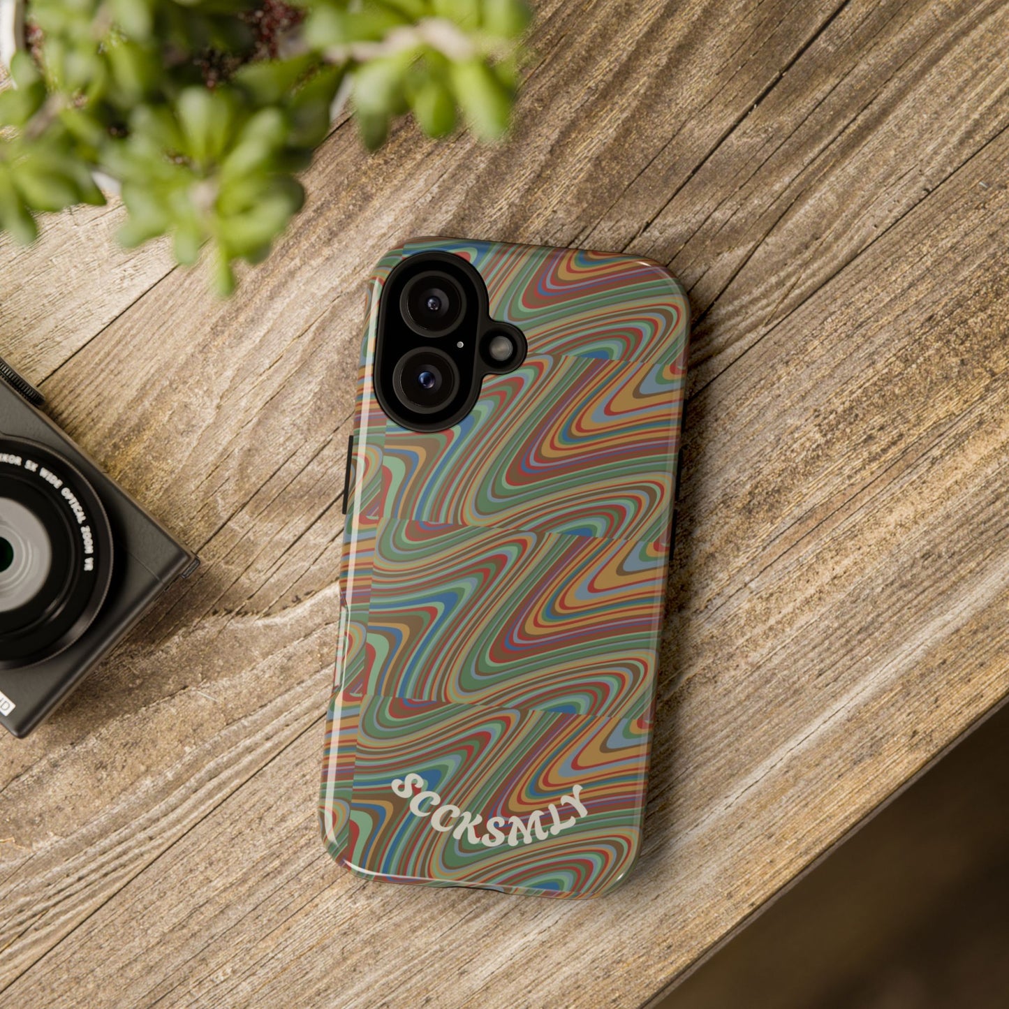 Earthly Waves Tough Phone Case for Apple