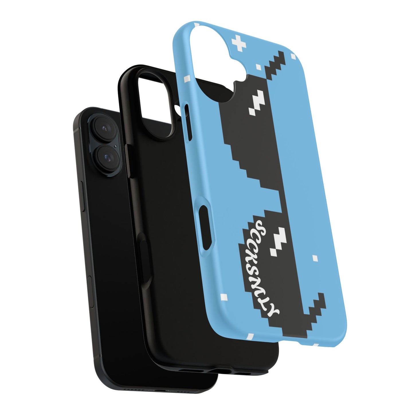 Pixel Glass Tough Phone Case for Apple