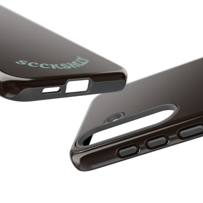 SOLID Espresso Mint Tough Phone Case for Samsung
