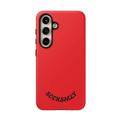 SOLID Screaming Red Tough Case for Samsung