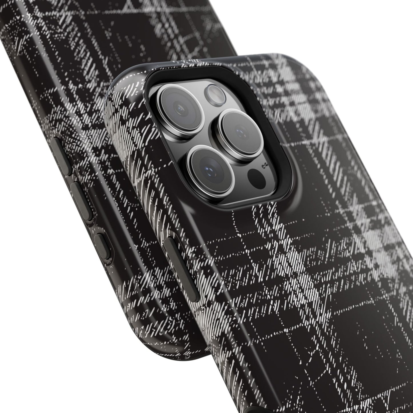 Smoky Grungy Plaid Phone Case for Apple