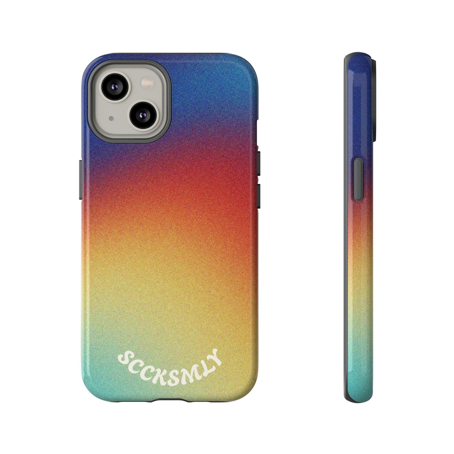 Faded Sunset Aura Tough Phone Case for Apple