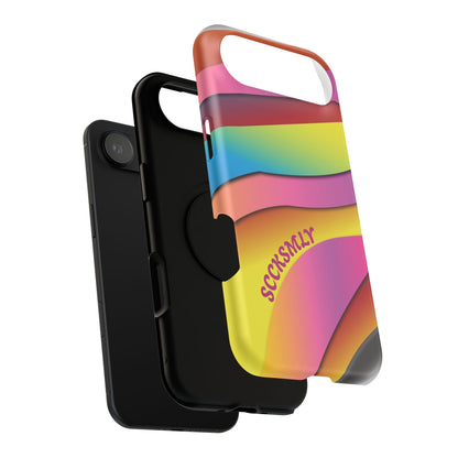 Modern Retro Rainbow Phone Case for Apple