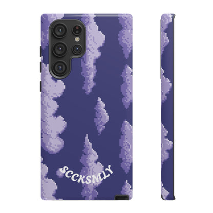 Lilac Pixel Cloud Tough Phone Case for Samsung
