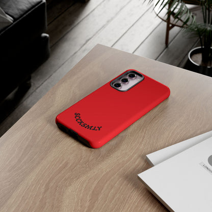 SOLID Screaming Red Tough Case for Samsung
