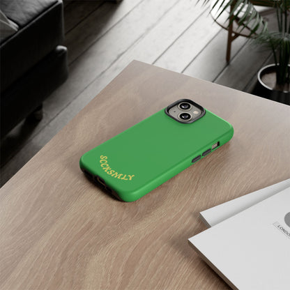 SOLID Green Grin Tough Case for Apple